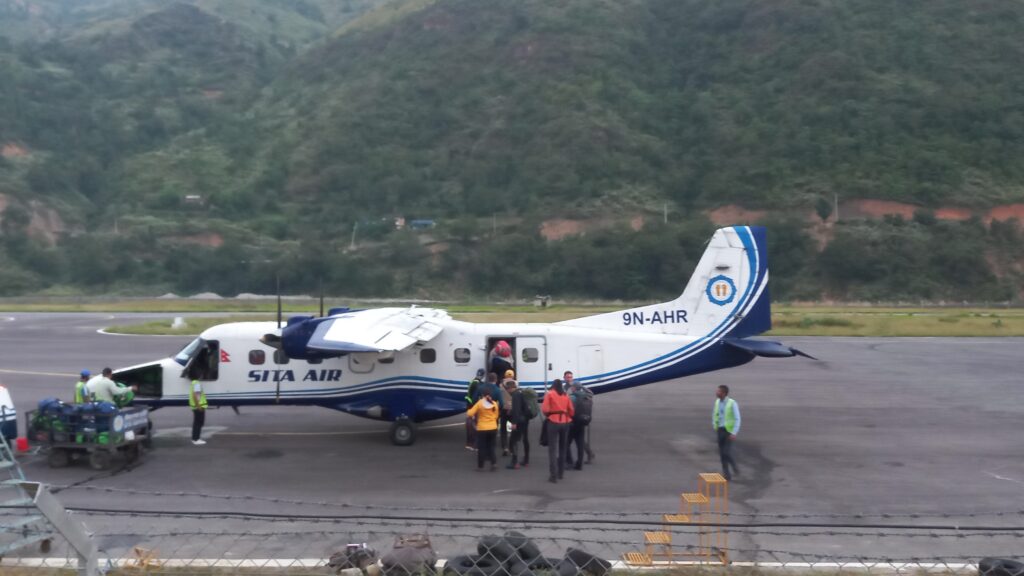 Flying to Lukla via Sita Air